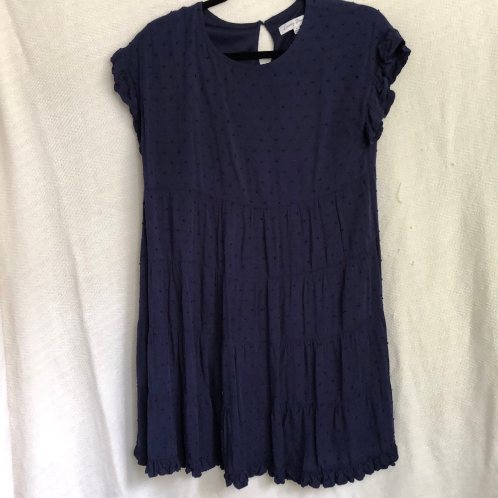 Size small navy blue franchescas summer t shirt dress